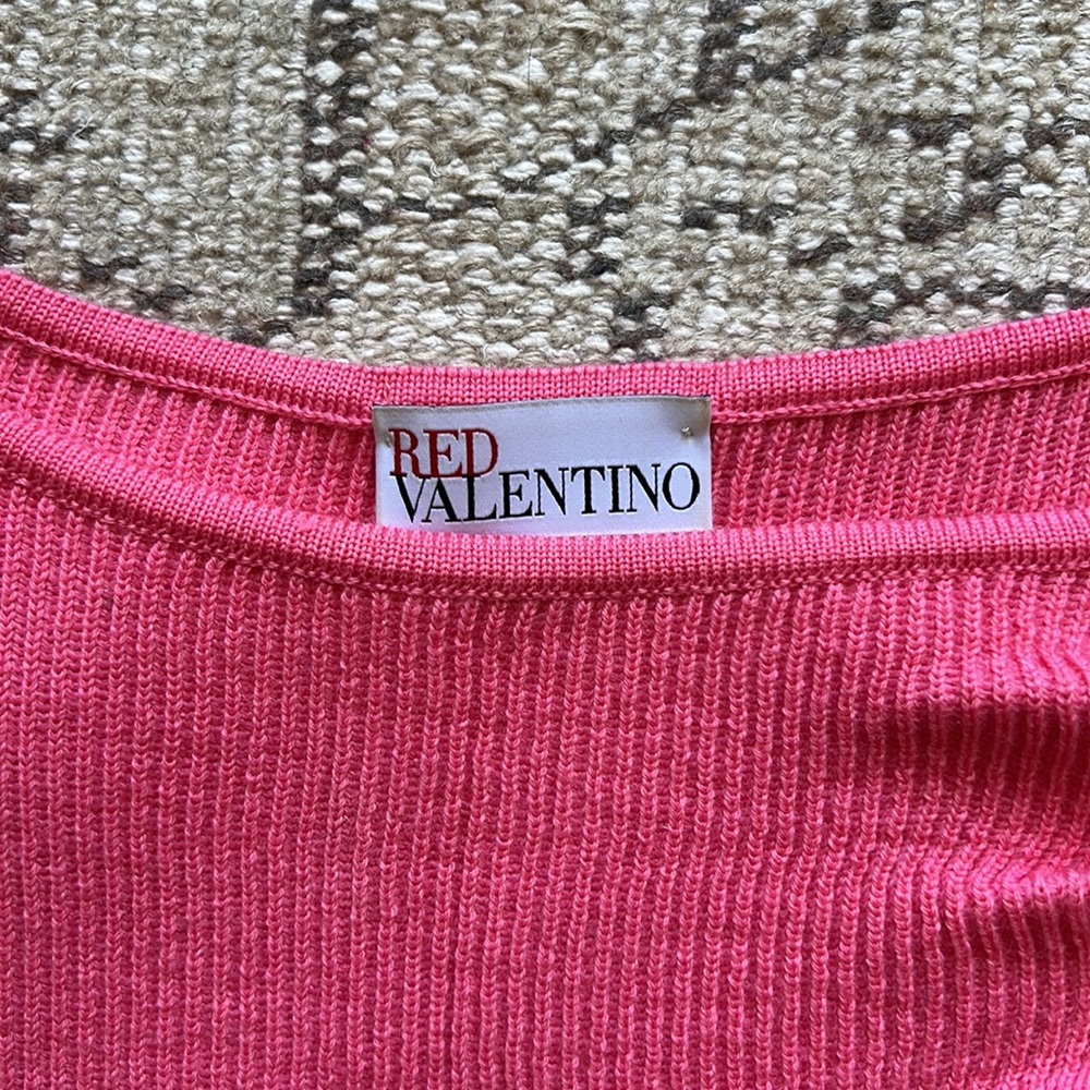 RED Valentino pink ruffle sweater - Picture 2 of 6